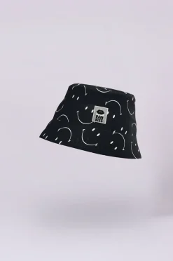 Rainkiss RK Classic Smiley Bucket Hat in Black