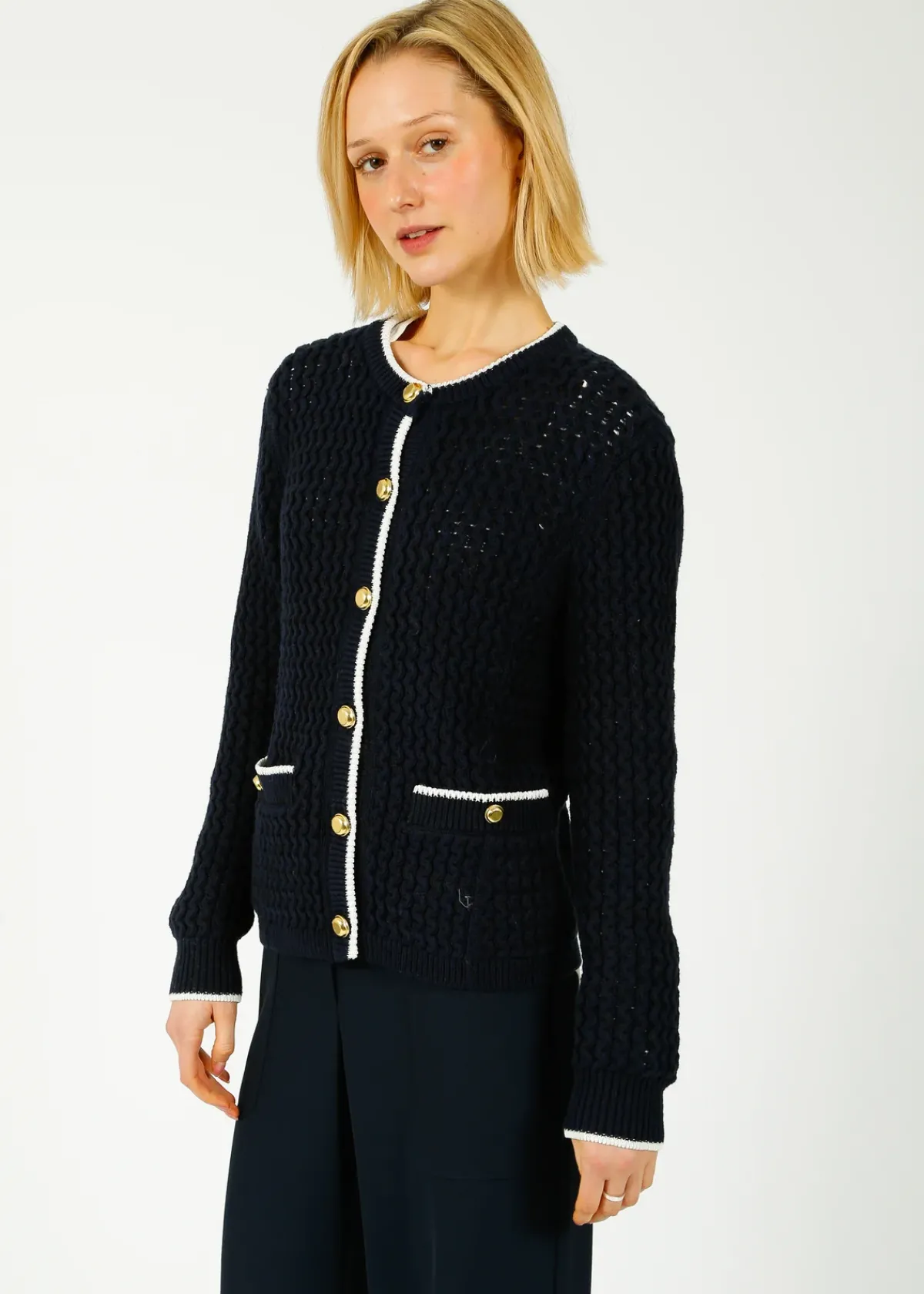 Rag u0026 Bone Ru0026B Daria Cardigan in Navy