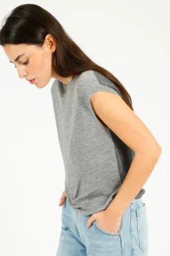 Rag u0026 Bone Ru0026B Dennis Twist Crew in Heather Grey