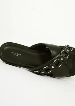 Rag u0026 Bone Ru0026B Geo Chain Cross Strap in Black