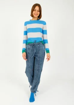 Rag u0026 Bone Ru0026B Miramar Fleece Terry Jordan Pant in Topaz