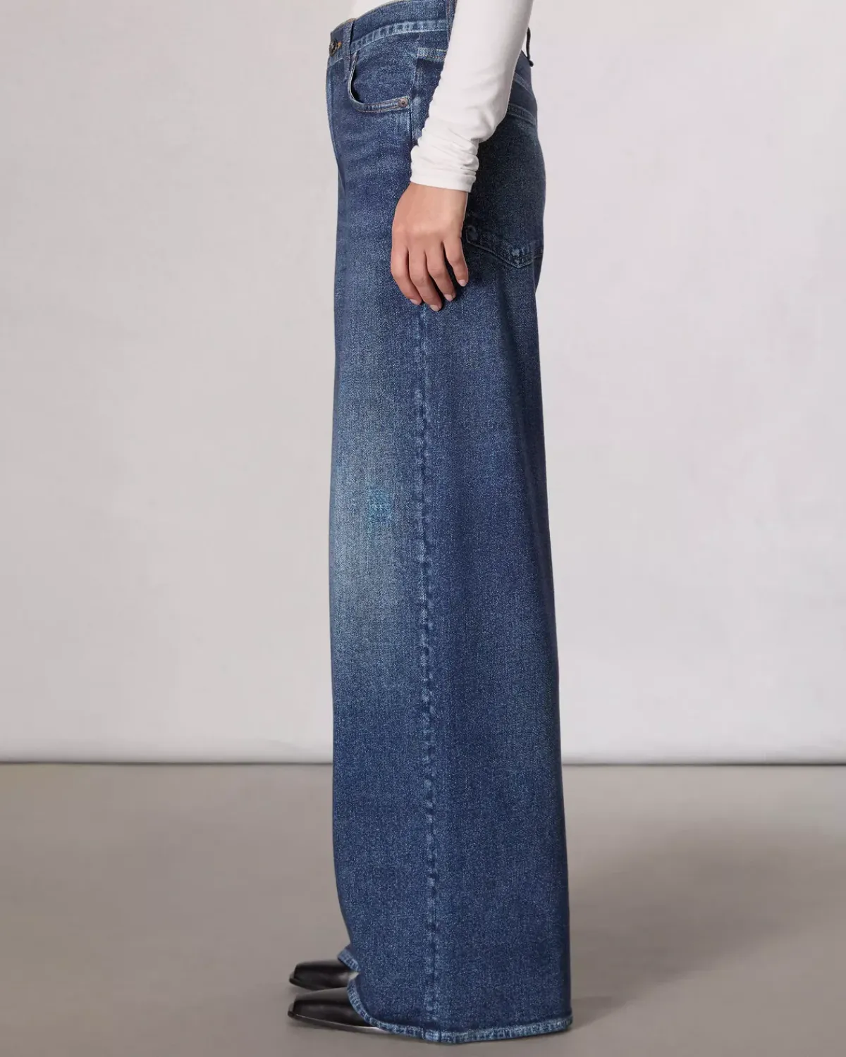 Rag u0026 Bone Ru0026B Miramar Sofie HR Ankle Wide Leg in Grove