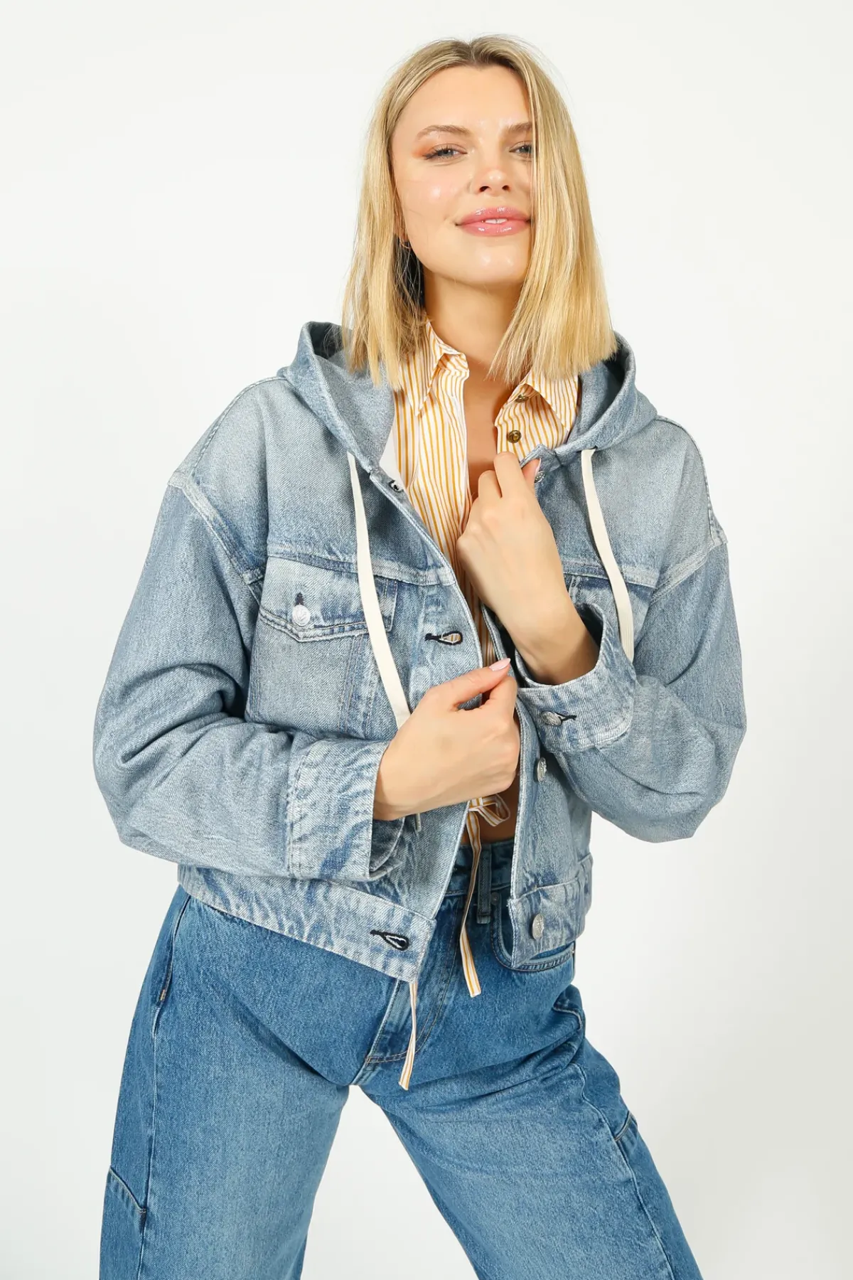 Rag u0026 Bone Ru0026B Miramar Trucker Hoodie in Coney