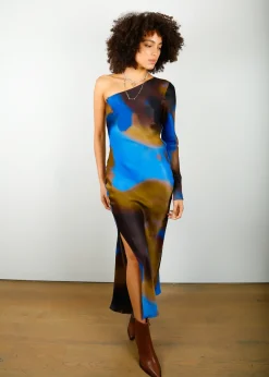 Second Female SEC.F Haylen One Shoulder Dress in Mole