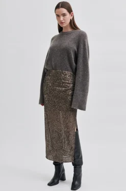 Second Female SEC.F Moonshine Pencil Skirt in Major Brown