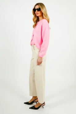 Selected Femme SLF Alice Barrel Leg Jeans in Ecru