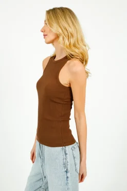Selected Femme SLF Anna Tank Top in Chestnut