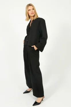 Selected Femme SLF Coria Wide Pant in Black