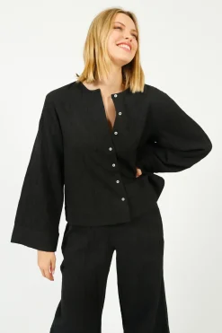 Selected Femme SLF Coria Wide Pant in Black