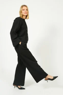 Selected Femme SLF Coria Wide Pant in Black