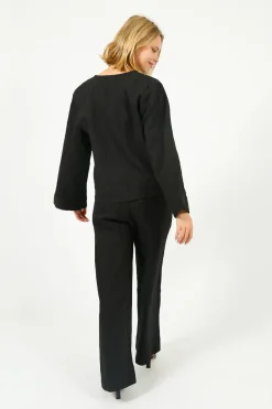 Selected Femme SLF Coria Wide Pant in Black