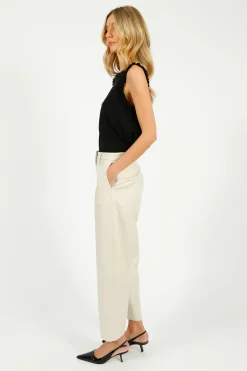 Selected Femme SLF Dora Merla Barrel Pant in Birch