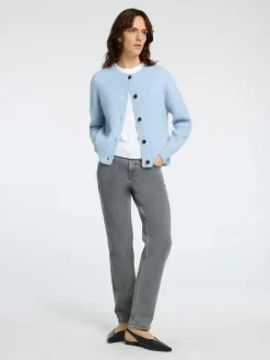 Selected Femme SLF Lulu Cardigan in Cashmere Blue
