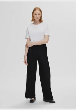 Selected Femme SLF Rya Ellie Plisse Pant in Black