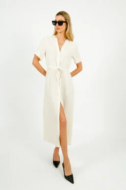 Selected Femme SLF Viva Damina Dress in Sandshell
