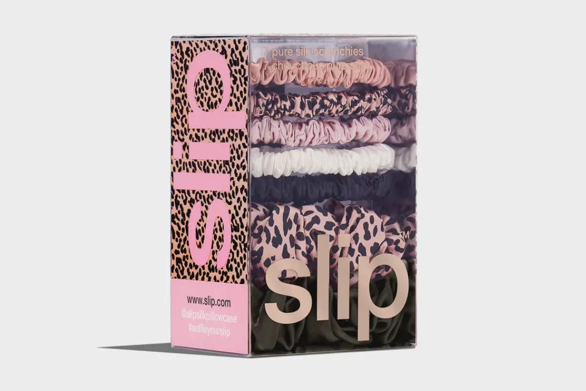 Slip Set of 7 Assorted Scrunchies in Pixie
