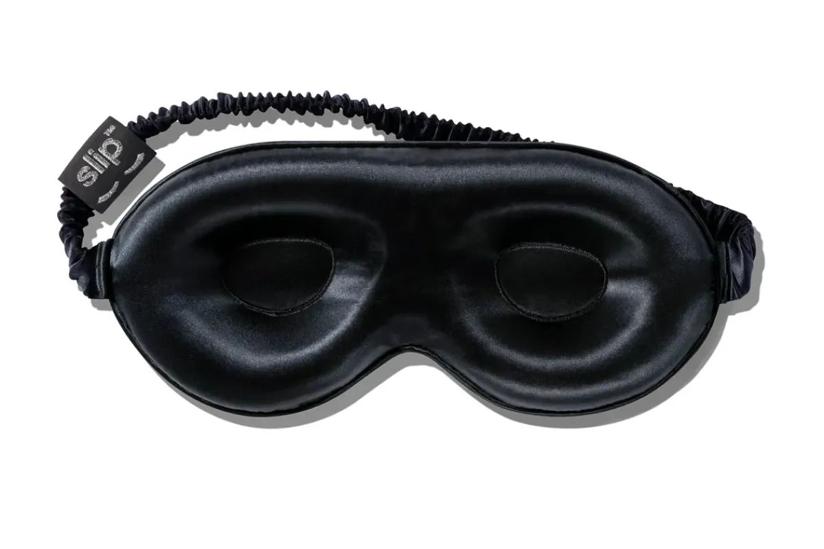 Slip Silk Contour Sleep Mask in Black