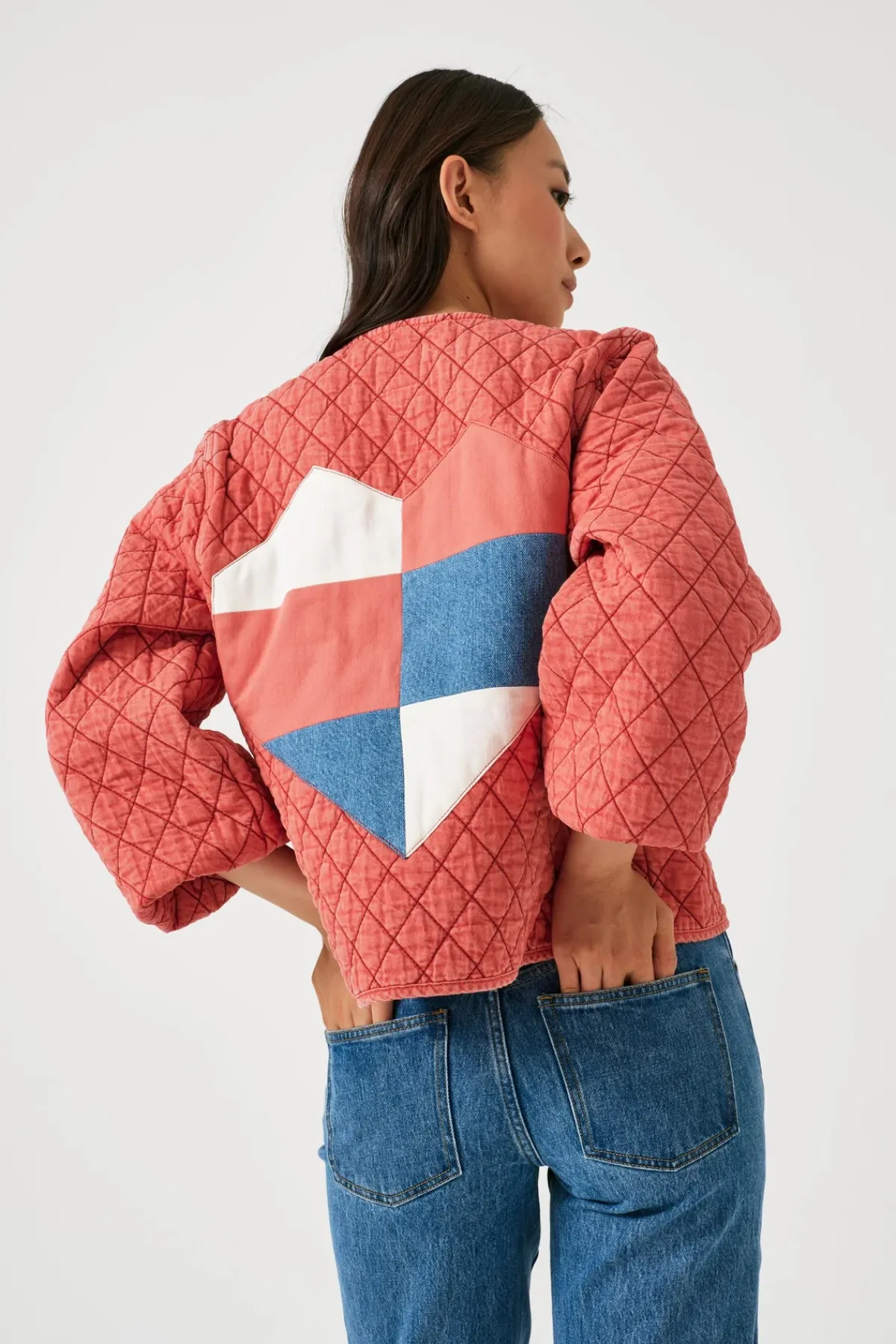 Seventy+Mochi Su0026M Aria Jacket in Mineral Red