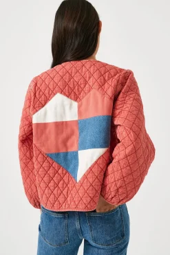 Seventy+Mochi Su0026M Aria Jacket in Mineral Red