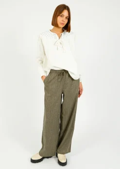 Seventy+Mochi Su0026M Clio Blouse in Ecru