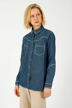 Seventy+Mochi Su0026M Ray Shirt in Mid Vintage