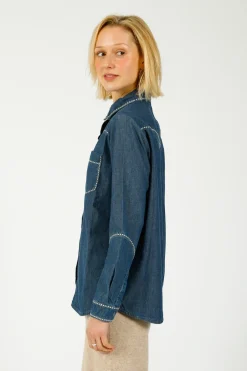 Seventy+Mochi Su0026M Ray Shirt in Mid Vintage