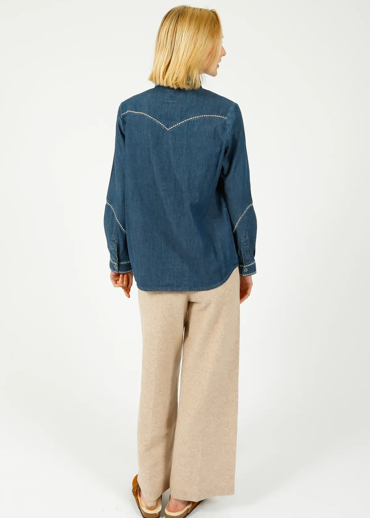 Seventy+Mochi Su0026M Ray Shirt in Mid Vintage
