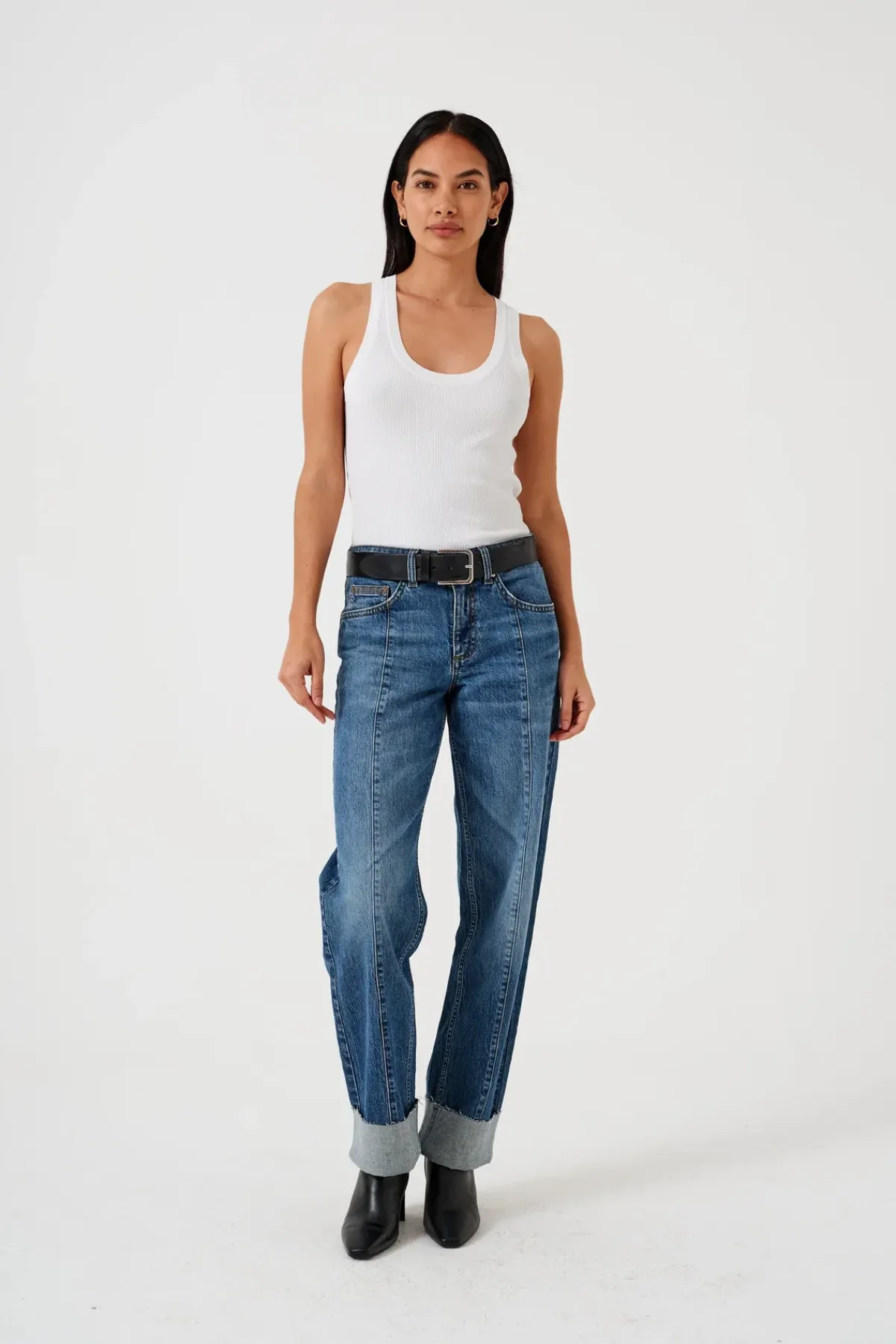 Seventy+Mochi Su0026M Stevie Deep Turned Up Jean in Arizona Vintage