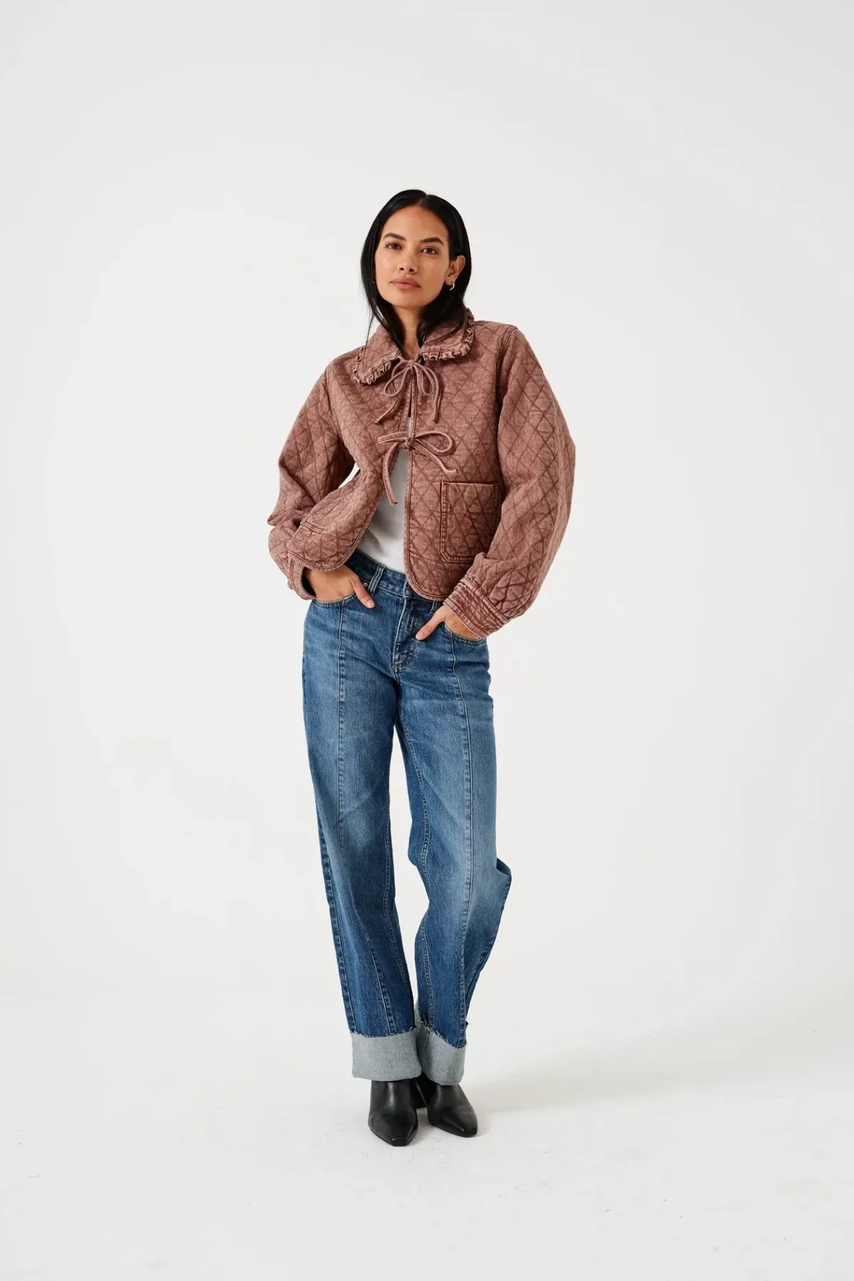 Seventy+Mochi Su0026M Stevie Deep Turned Up Jean in Arizona Vintage