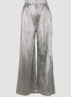 Suncoo Jill Plisse Trousers in Argent