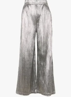Suncoo Jill Plisse Trousers in Argent