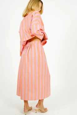 Tinsels Wood The Sea Blouse in Mandarine