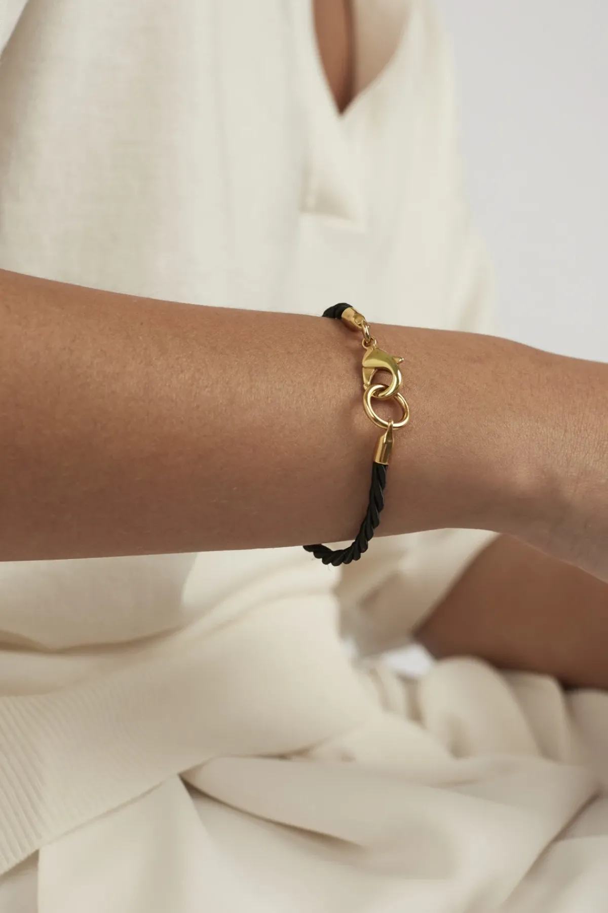 Tilly Sveaas TS Friendship Bracelet in Black