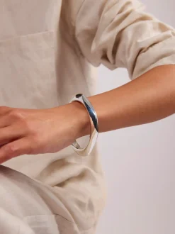 Tilly Sveaas TS Silver Plated Retro Bangle