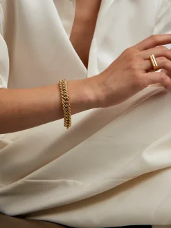 Tilly Sveaas TS Small Gold Curb Link Bracelet