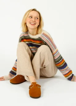 Veronica Beard VB Jenkins Knit Pants in Oatmeal
