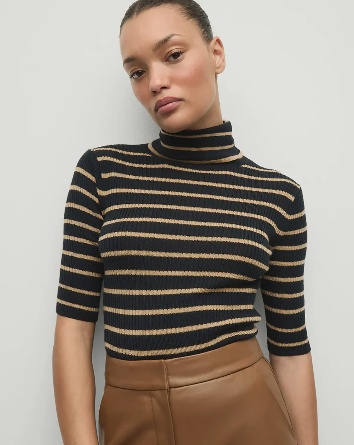 Veronica Beard VB Katrina Sweater in Navy, Ivory