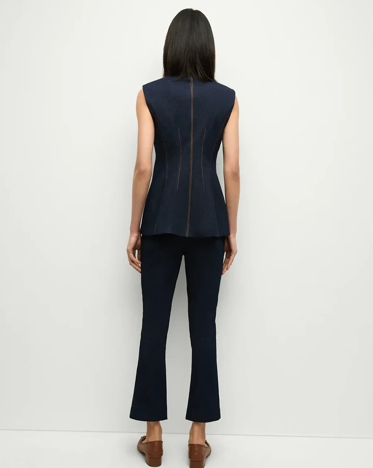 Veronica Beard VB Tani Pant in Navy