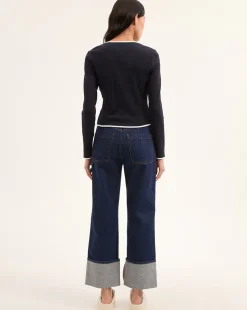 Veronica Beard VB Wilmer Cardigan in Navy