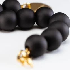 Vanessa Baroni VBARONI Beads Bracelet in Matt Black