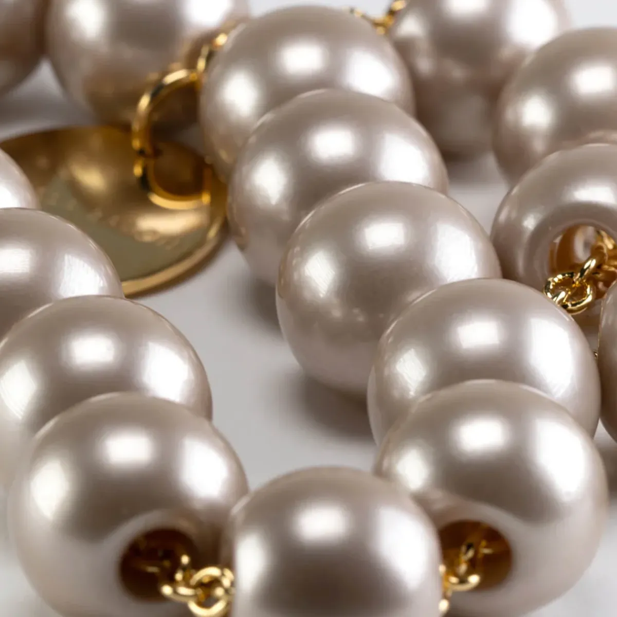 Vanessa Baroni VBARONI Short Bead Necklace in Champagne