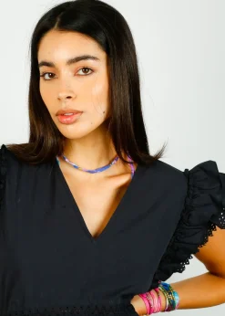 Victoria Leivissa VL Sari Link Bracelet in Multi Blue