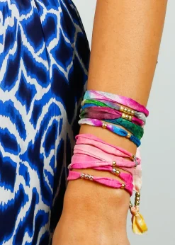 Victoria Leivissa VL Sari Link Bracelet in Multi Blue