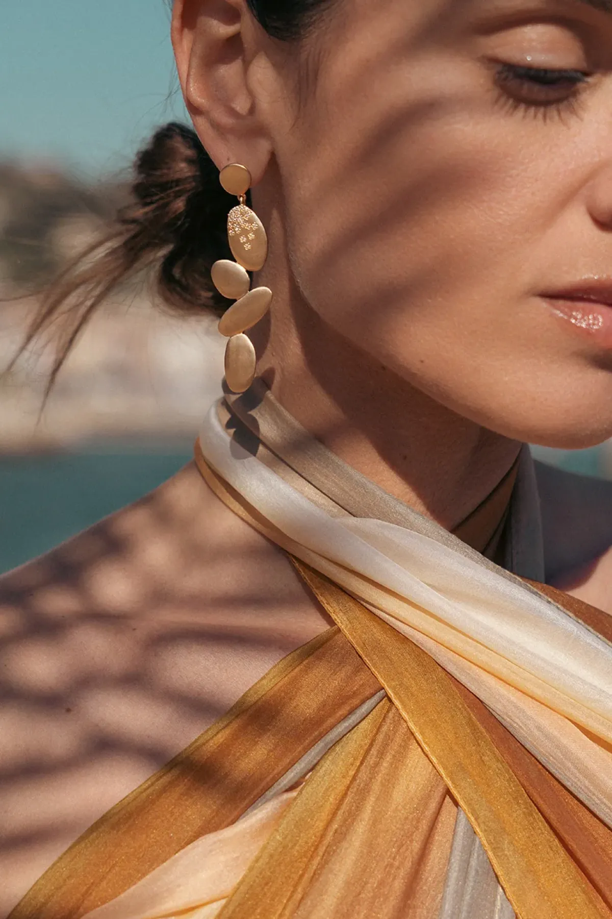Ylume Large Pebble Earrings
