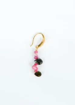 Zoi Higia Earrings in Sapphire Rose, Tourmaline